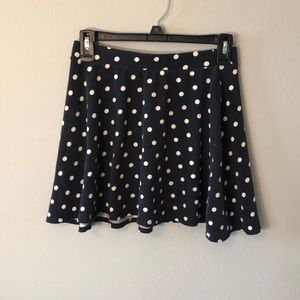 Polkadot high waisted skirt